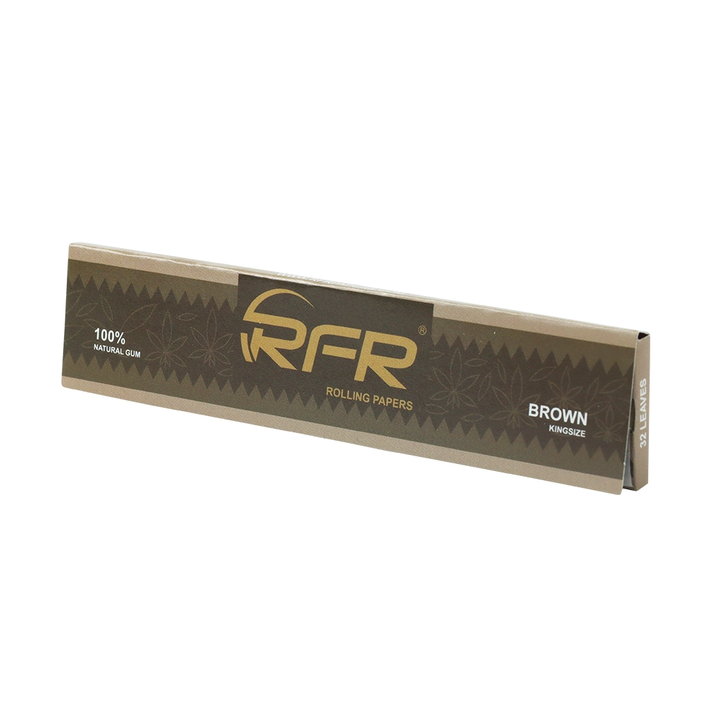 Rfr Rolling Paper Unbleached Brown Natural Paper 50 Booklet